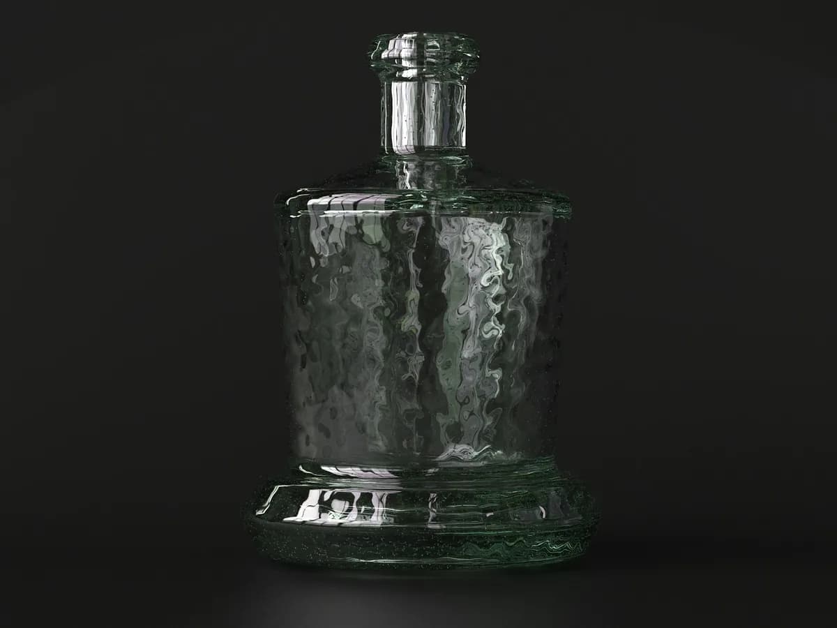 A bottle of vodka against a dark ground